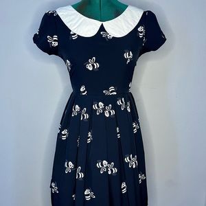 Navy Bee Dress